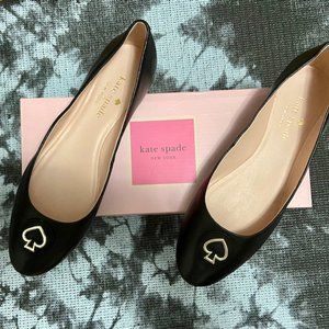 Kate Spade Pallenberg Leather Flat Black 8.5